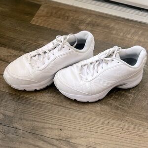 White Saucony shoes
